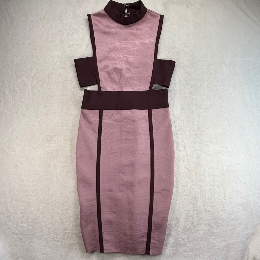 Valiant Paris Bandage Dress Bodycon Cut Out‎ Sleeveless Party Cocktail Sz M NWOT